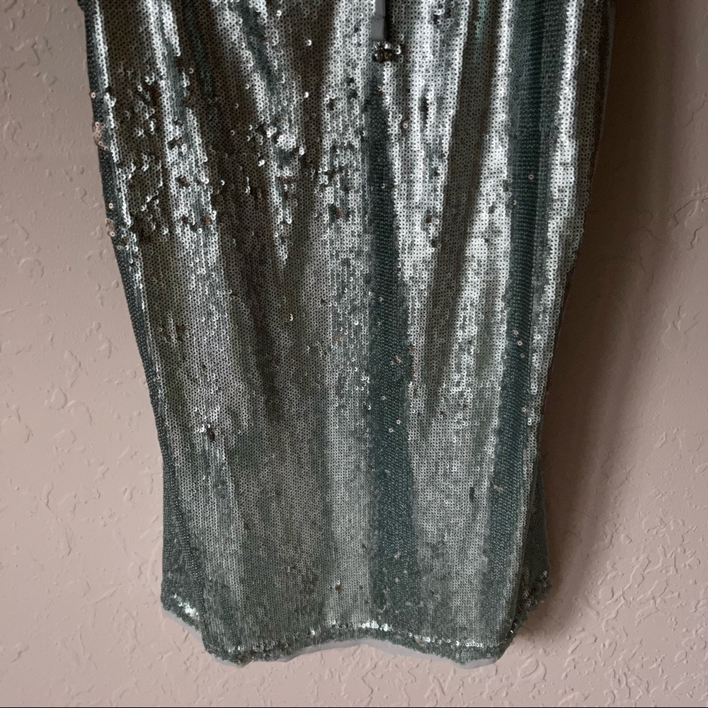 NEW Free People Double Take Sequin Dress Light Blue M - Picture 5 of 12